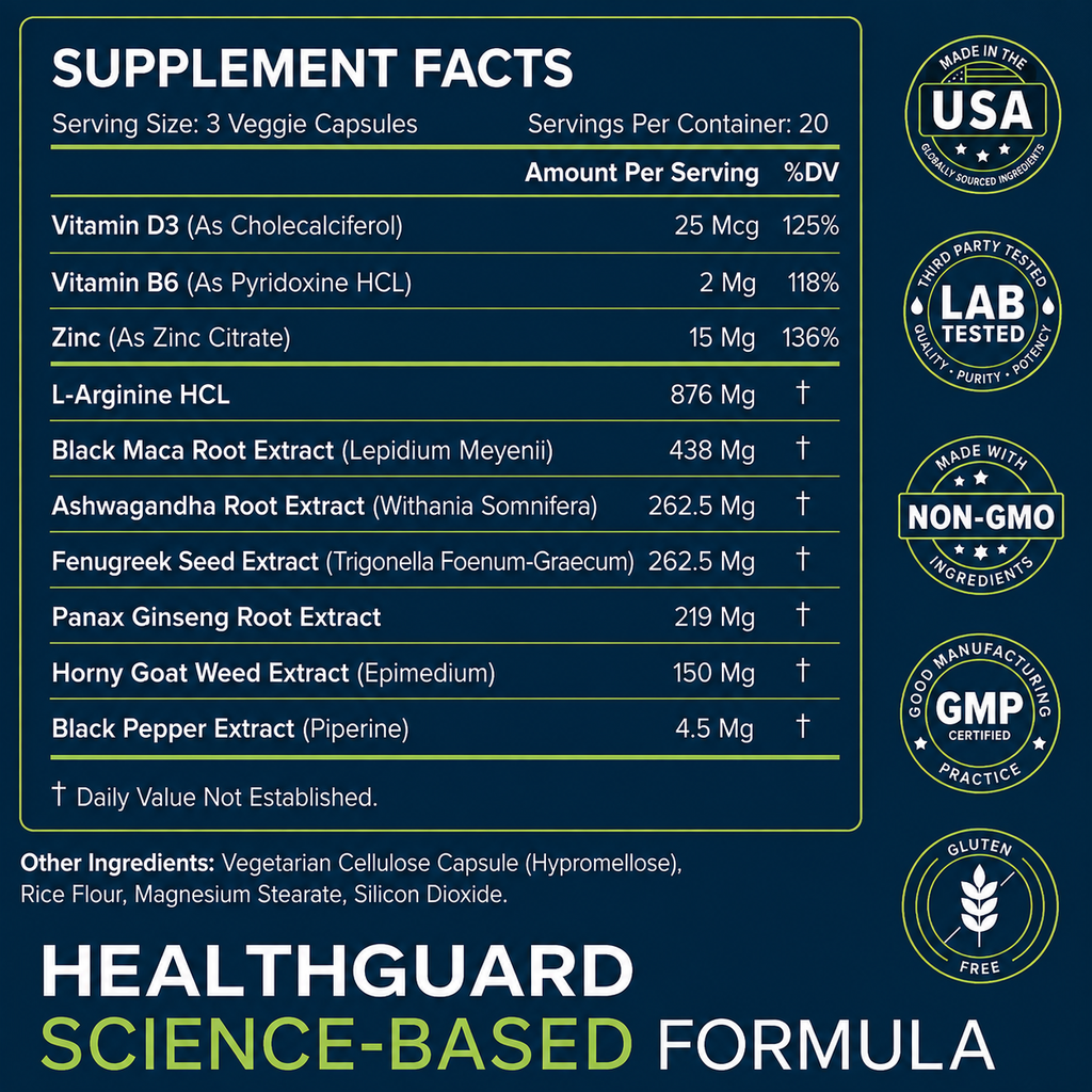 HealthGuard Men’s Vitality Support 3 Pack